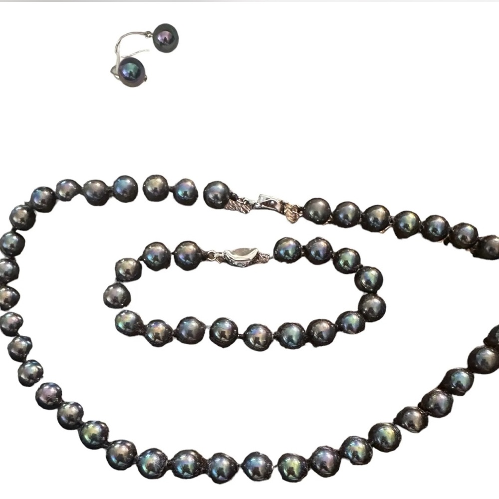 Peacock Pearl Necklace Set